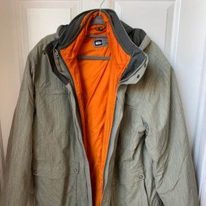 REI Elements Men's Ski Snowboard Jacket w/ ZIP IN